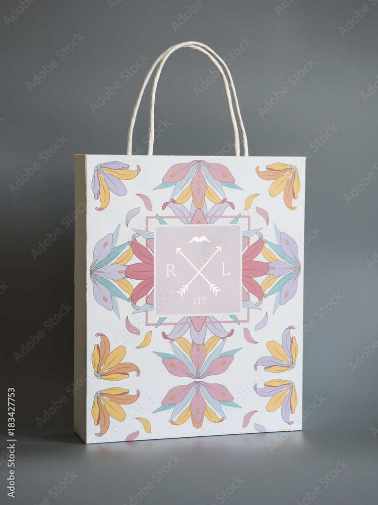 Paper bag mockup