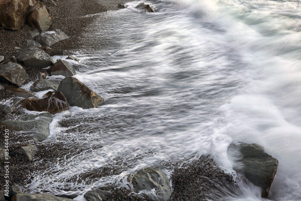 纹理风暴海浪