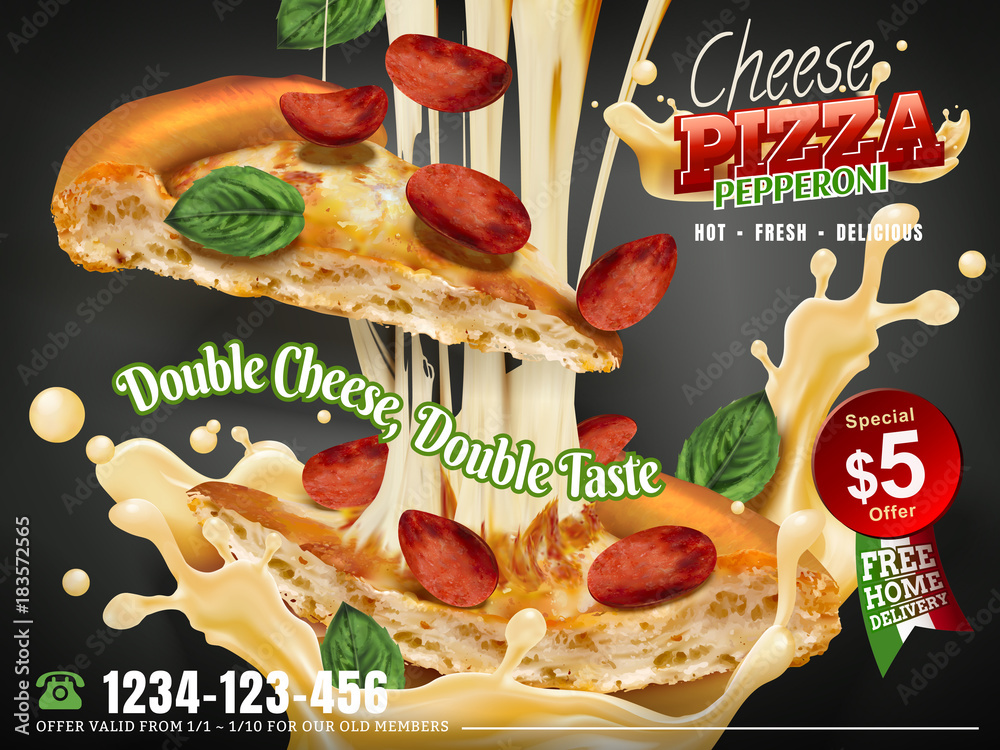 Mouthwatering pizza ads