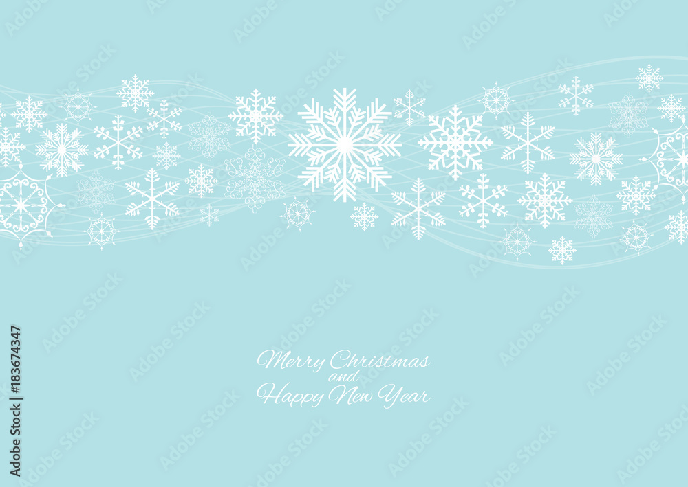 Merry Christmas and New Year Background. Vector Illustration