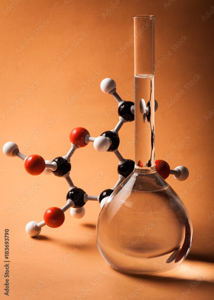 Molecular Model and Flask