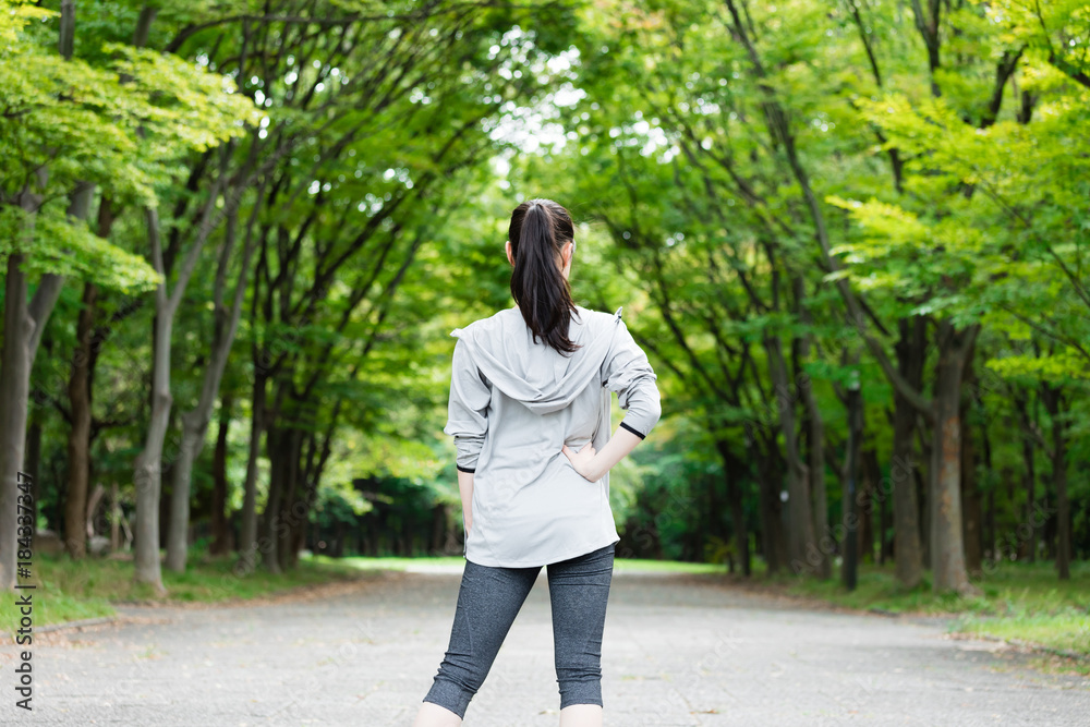 スポーティーな女性