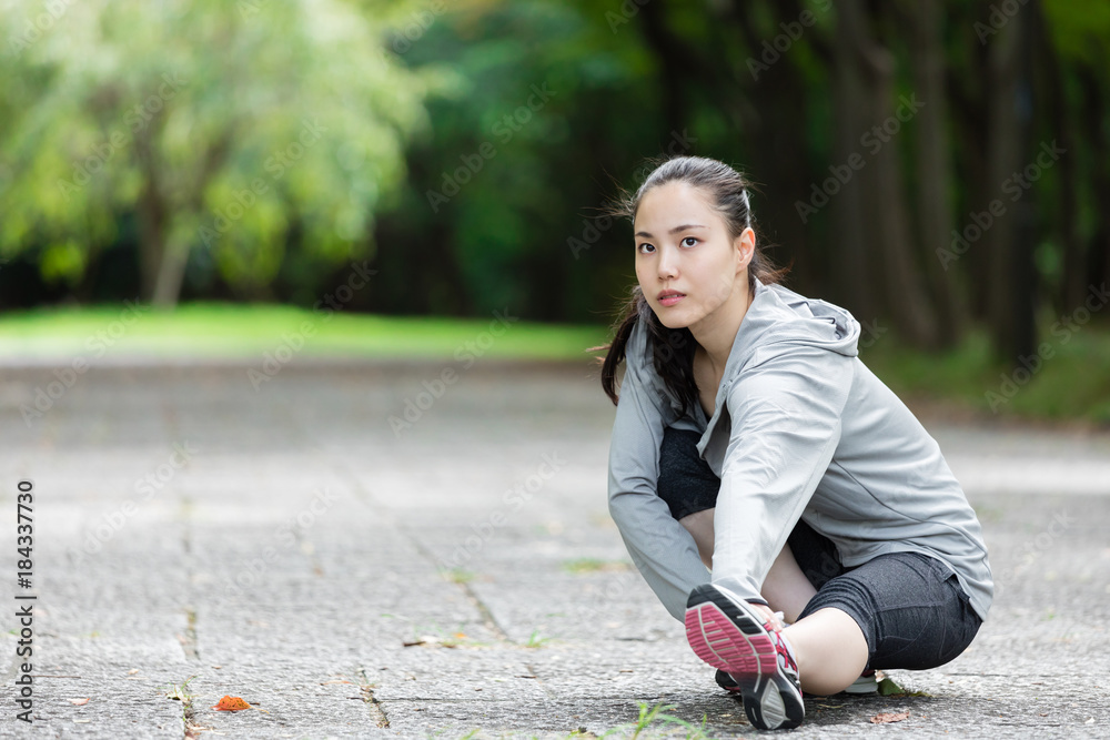 スポーティーな女性