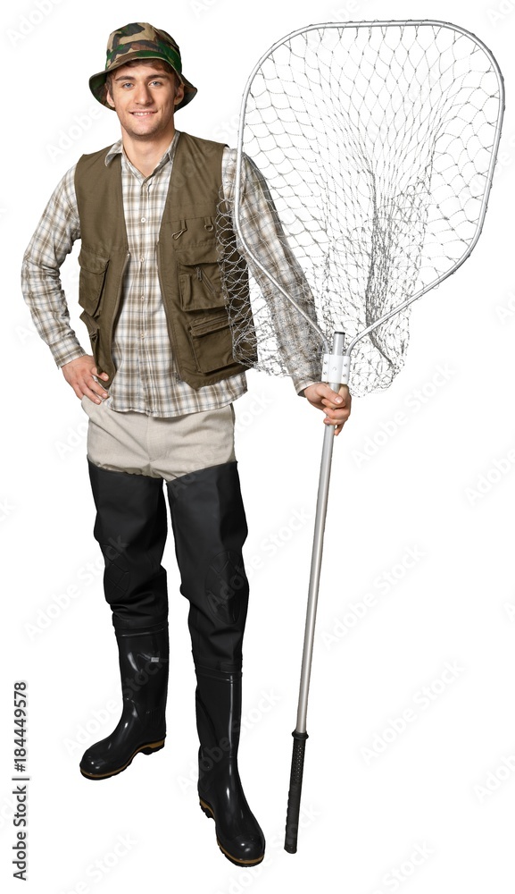 Portrait of a Fisherman with Fishing Net