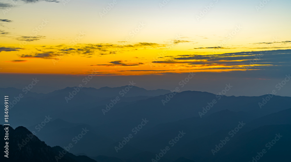 中国黄山风景秀丽