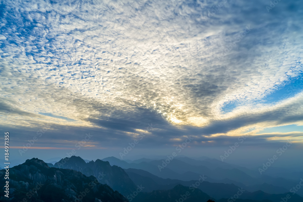 中国黄山风景秀丽