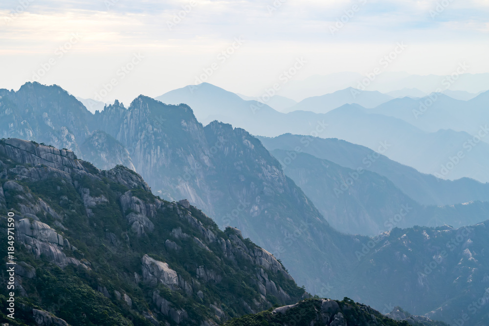 中国黄山风景秀丽