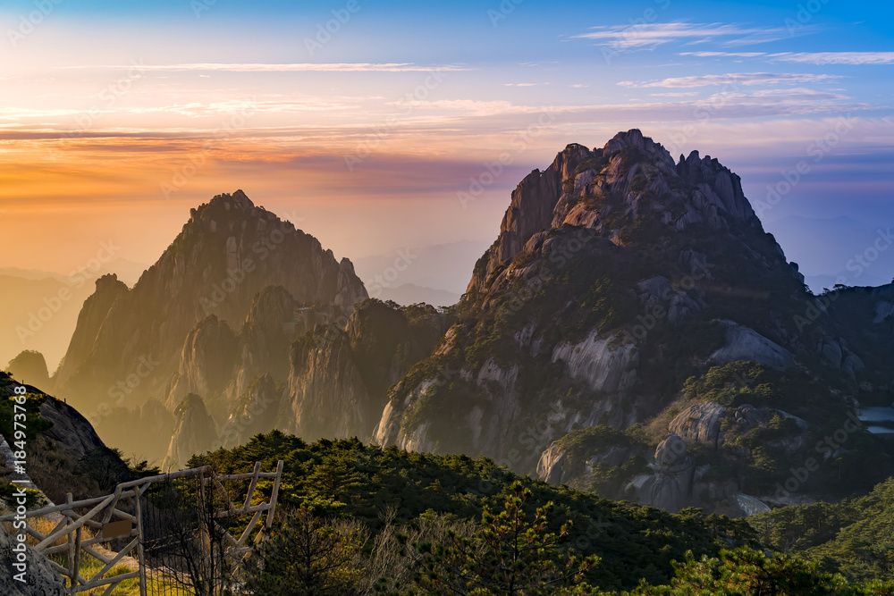 中国黄山山清水秀