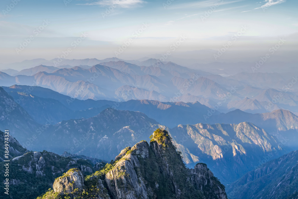 中国黄山山清水秀