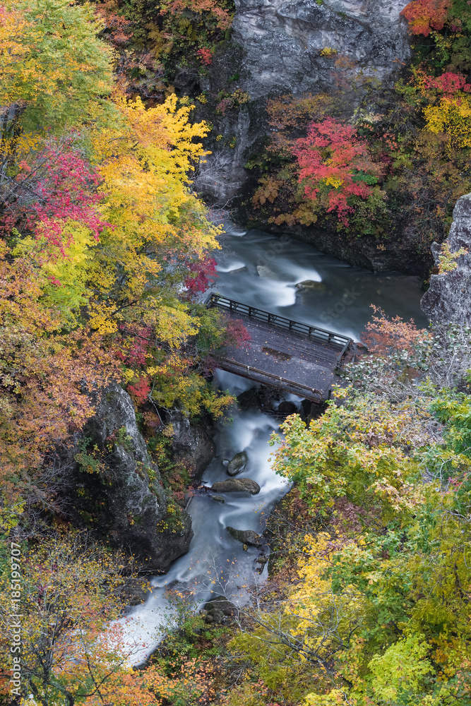 Naruko峡谷，东北地区风景最美的峡谷之一，位于宫城县西北部