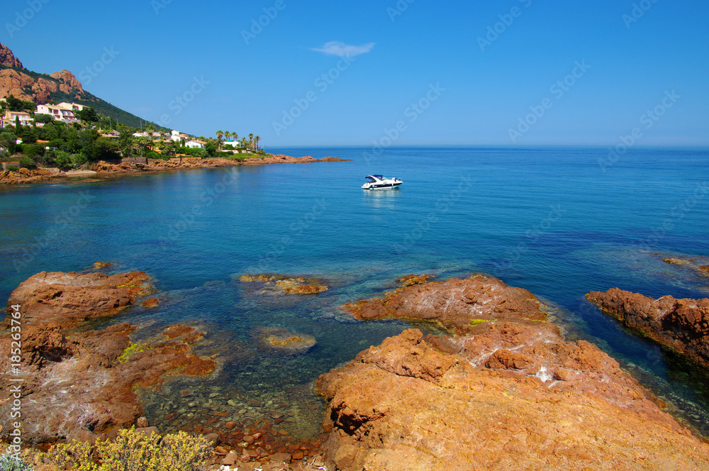 rocky beach on the sea