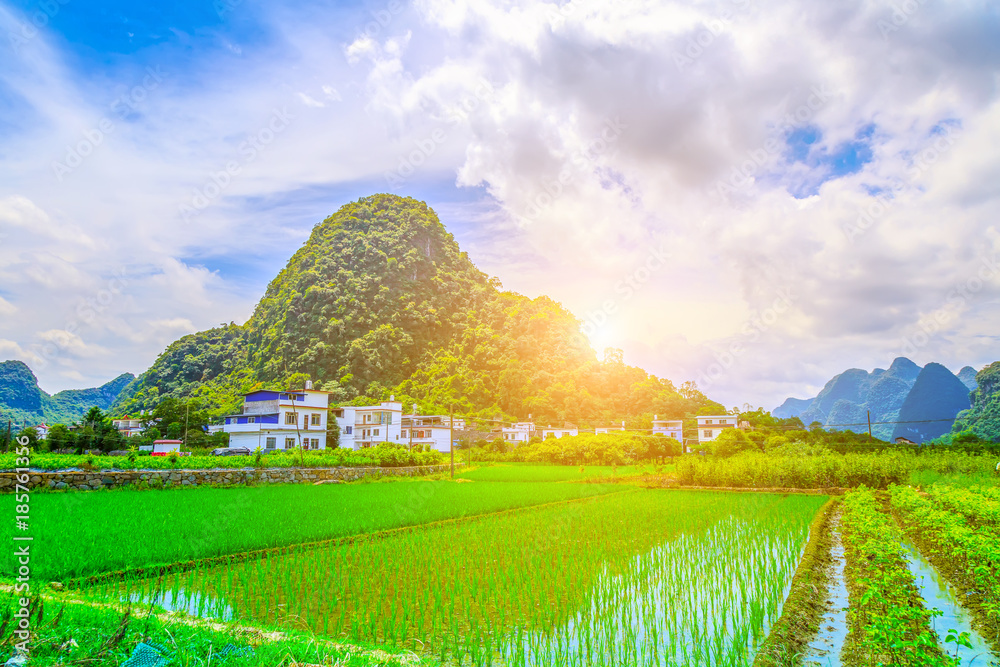 Yangshuo Xingping Lijiang River natural landscape scenery