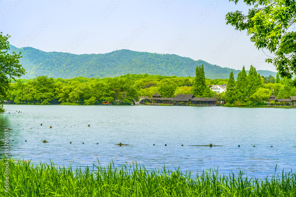 杭州美丽的西湖景观