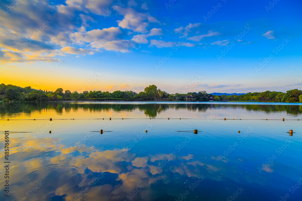 The beautiful landscape of Hangzhou, West Lake