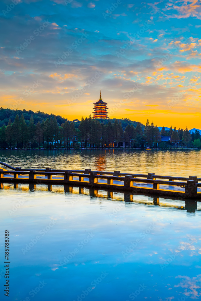 The beautiful scenery of Hangzhou, West Lake