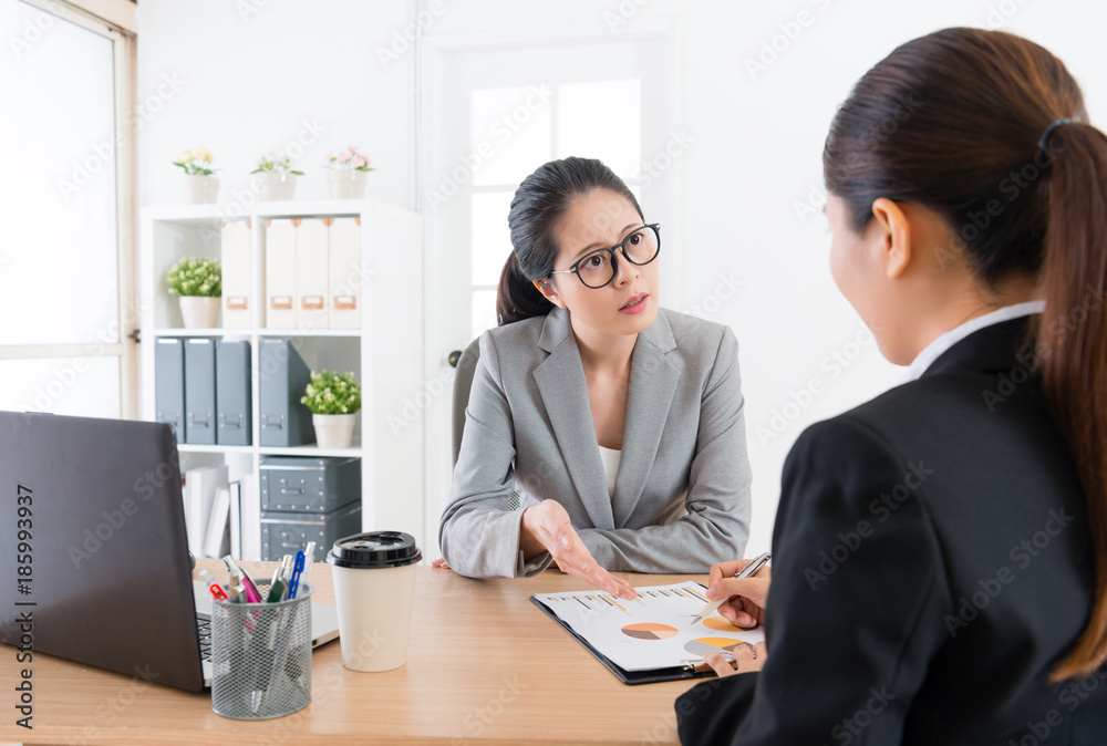 business people women having meeting in office