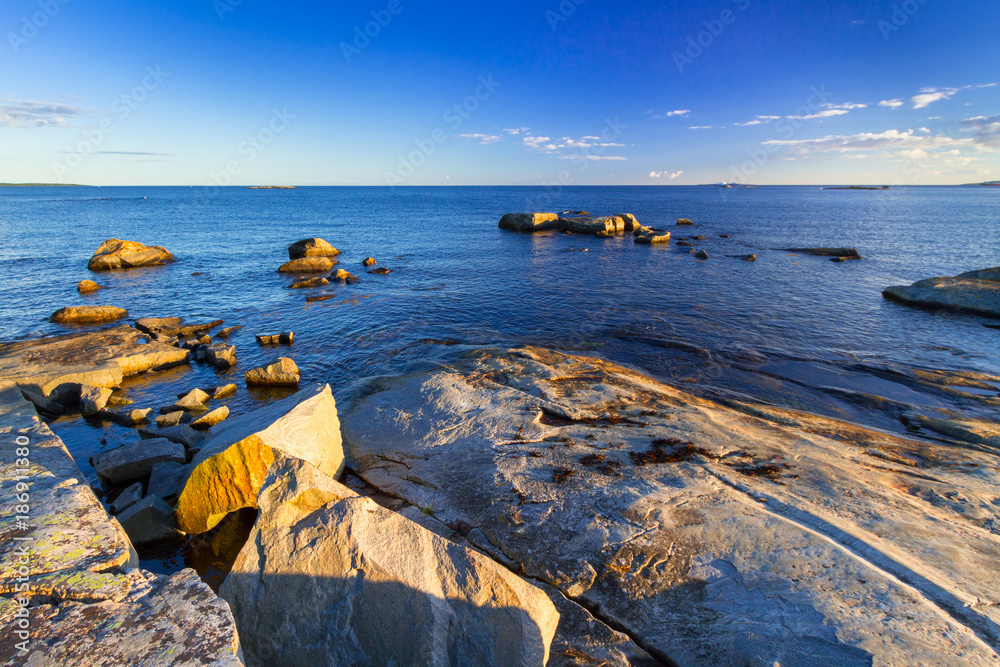 Beautiful coastline of Baltic sea, Sweden