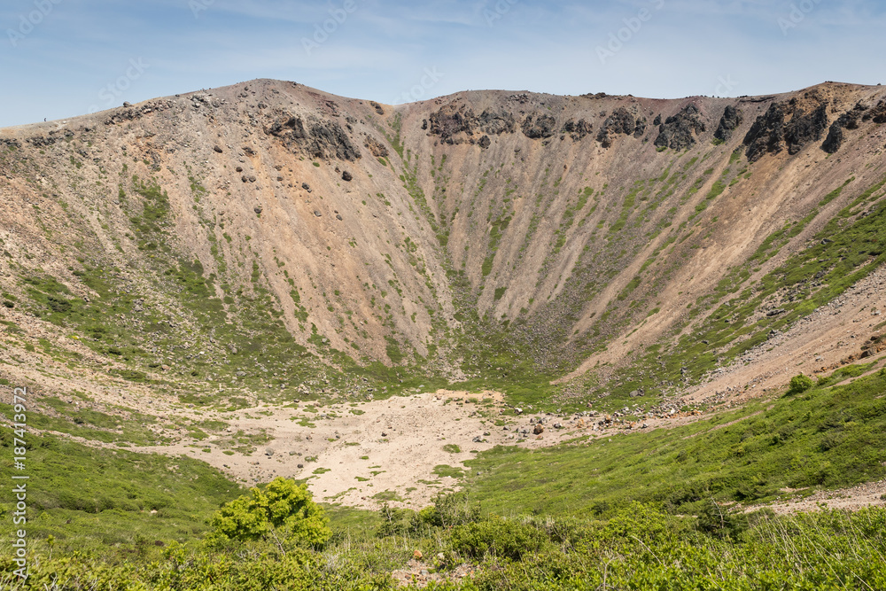 Azuma-Kofuji peak 1707 meters ,Mount Azuma is a roughly 2000 meter tall, volcanic mountain range nor