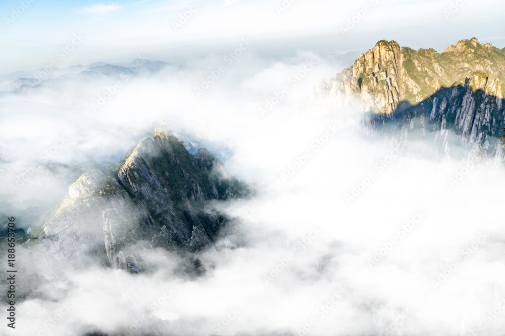 黄山奇峰岩海景