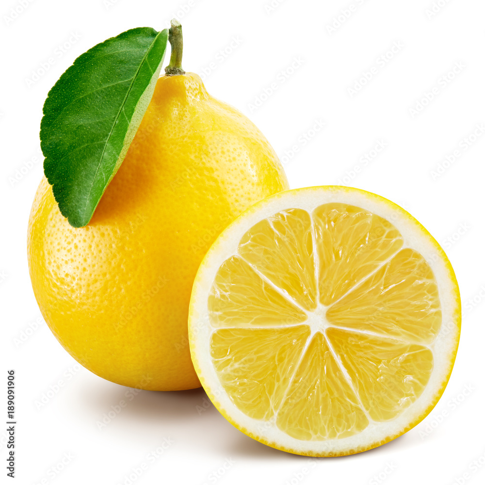 lemon fruit leaf