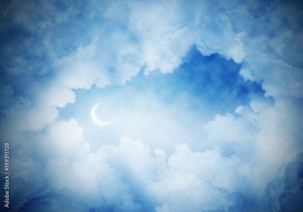 Wallpaper of cloud night skyscape.