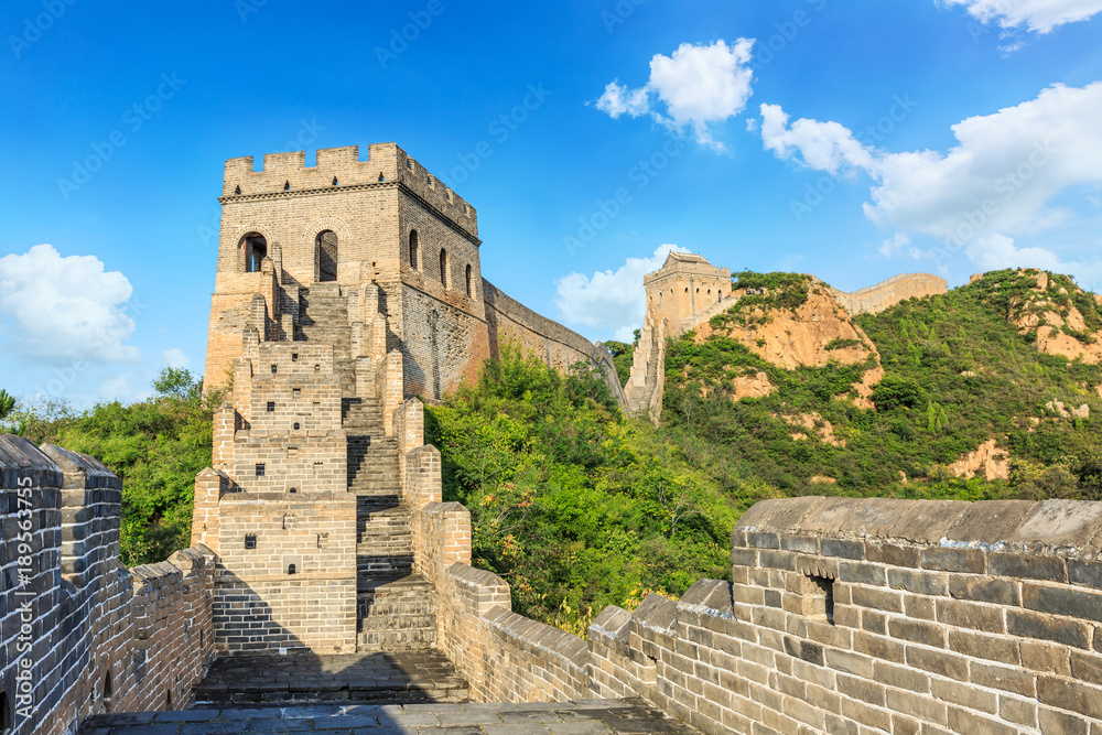 The famous Great Wall of China,jinshanling natural landscape