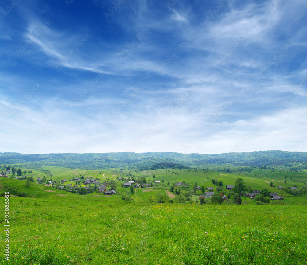 Mountain landscape summer