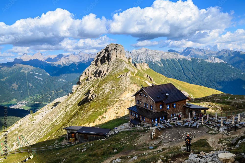 Catinaccio mountain massif summits