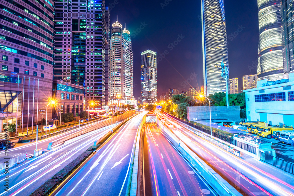 modern office building at night