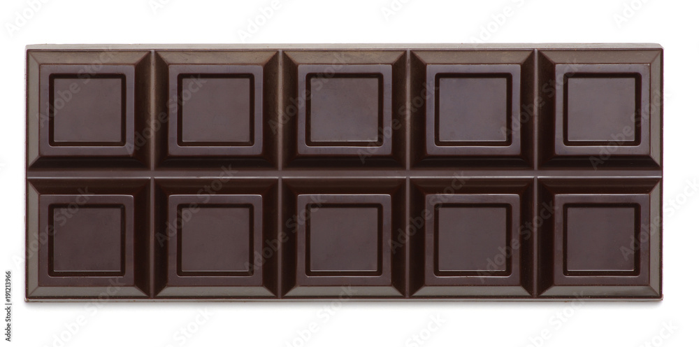  chocolate bar isolated on white