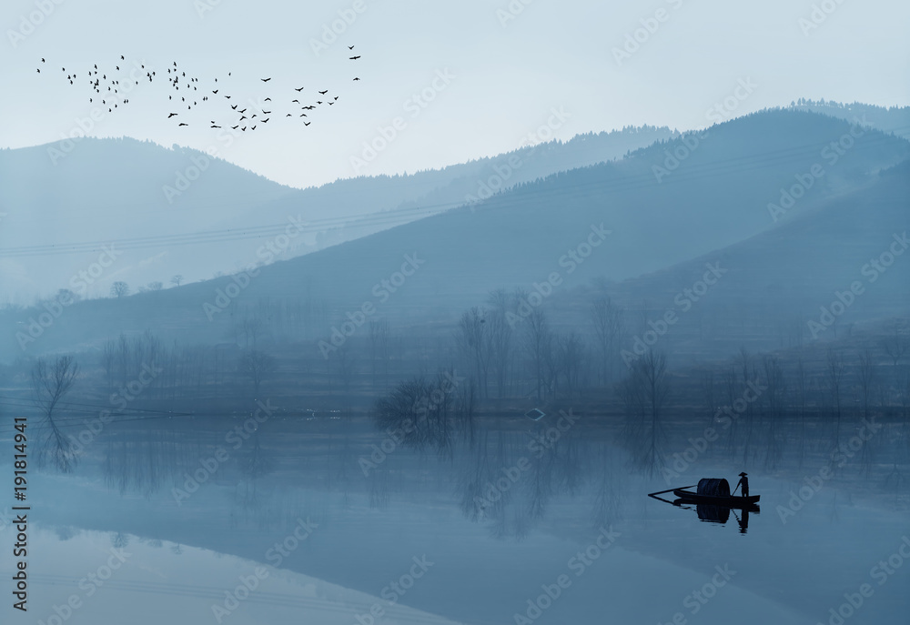 中国黄山的美丽风景