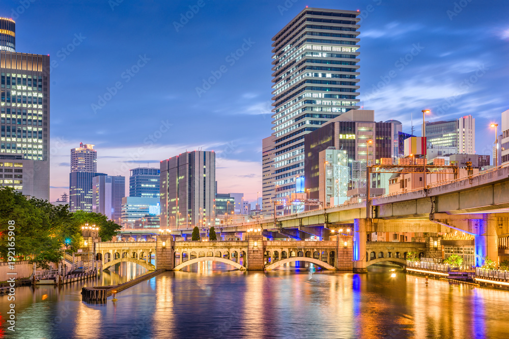 日本大阪城市景观