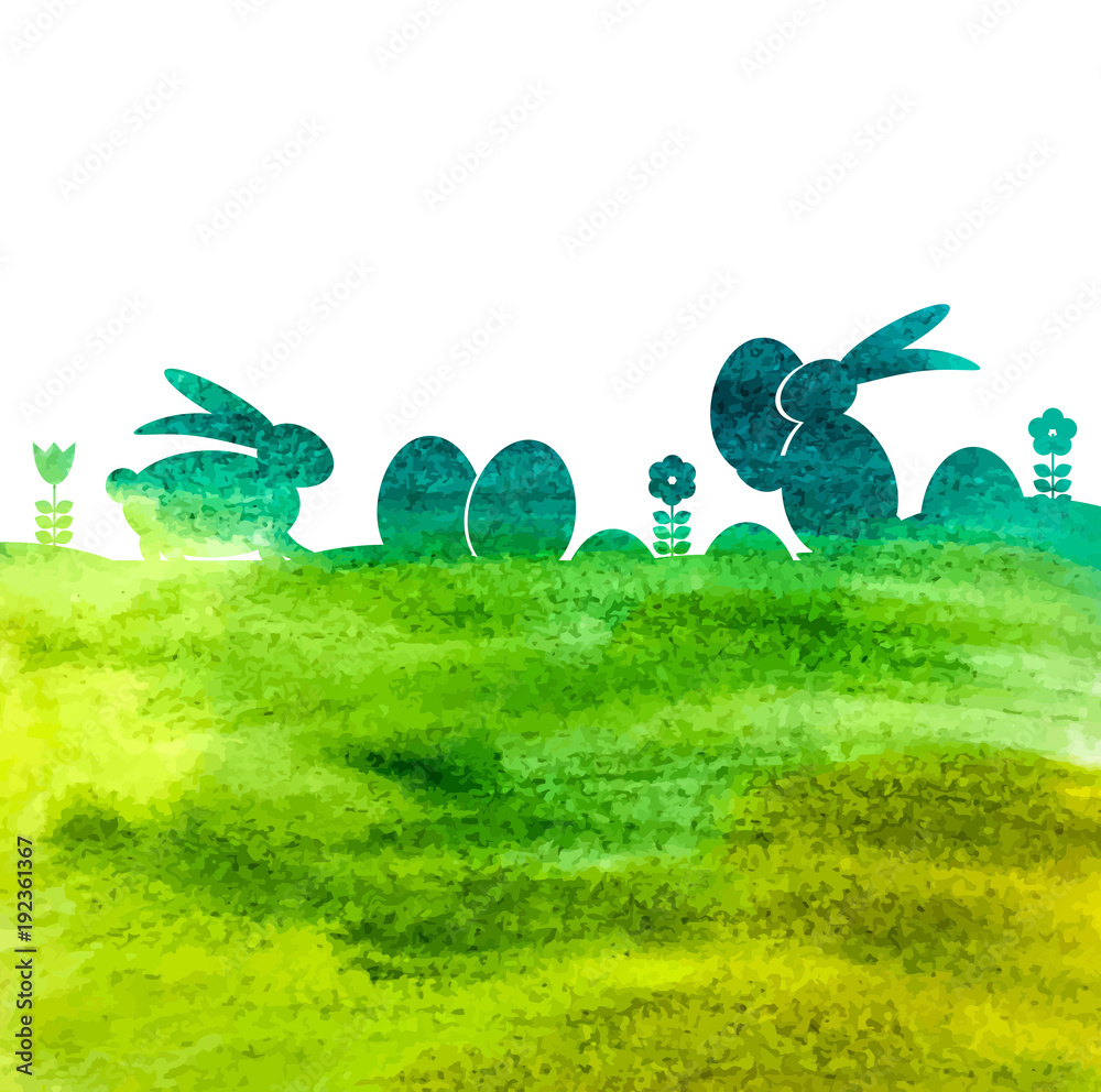 Happy Easter Background Vector Illustration