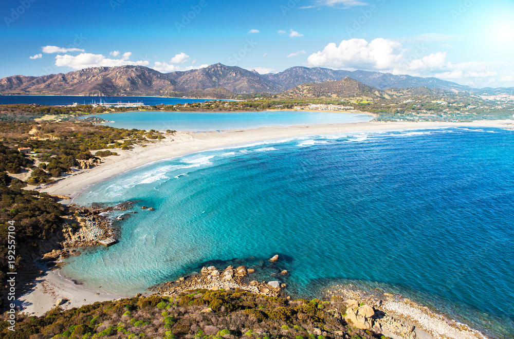 Panorama lo Stagno di Notteri, Sardegna