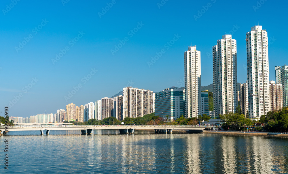 中国香港沙田区城门河