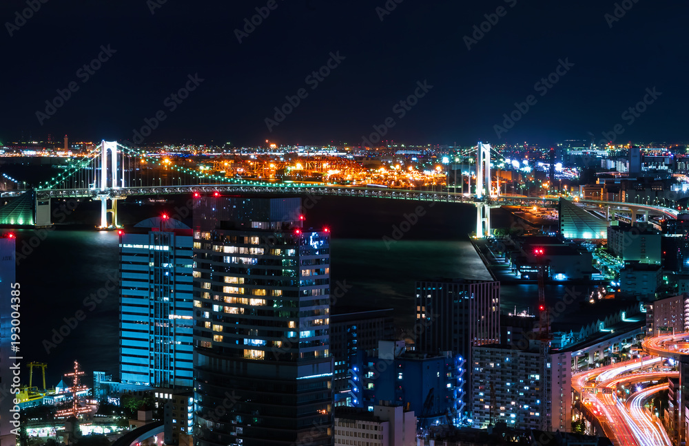 日本东京湾夜景