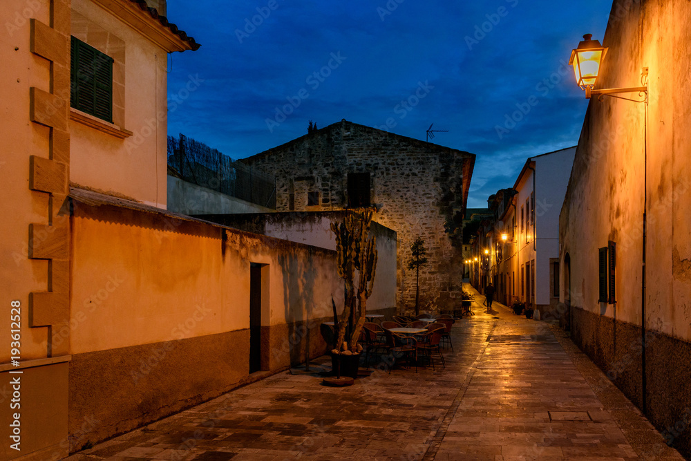 ancient street of Alcúdia, Mallorca