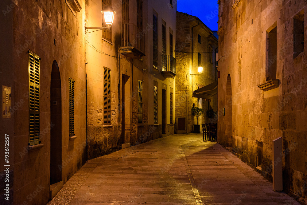 ancient street of Alcúdia, Mallorca