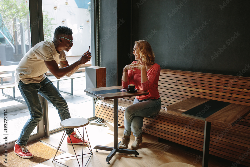 Friends at a coffee shop