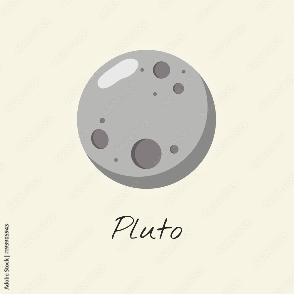 Illustration of pluto space 