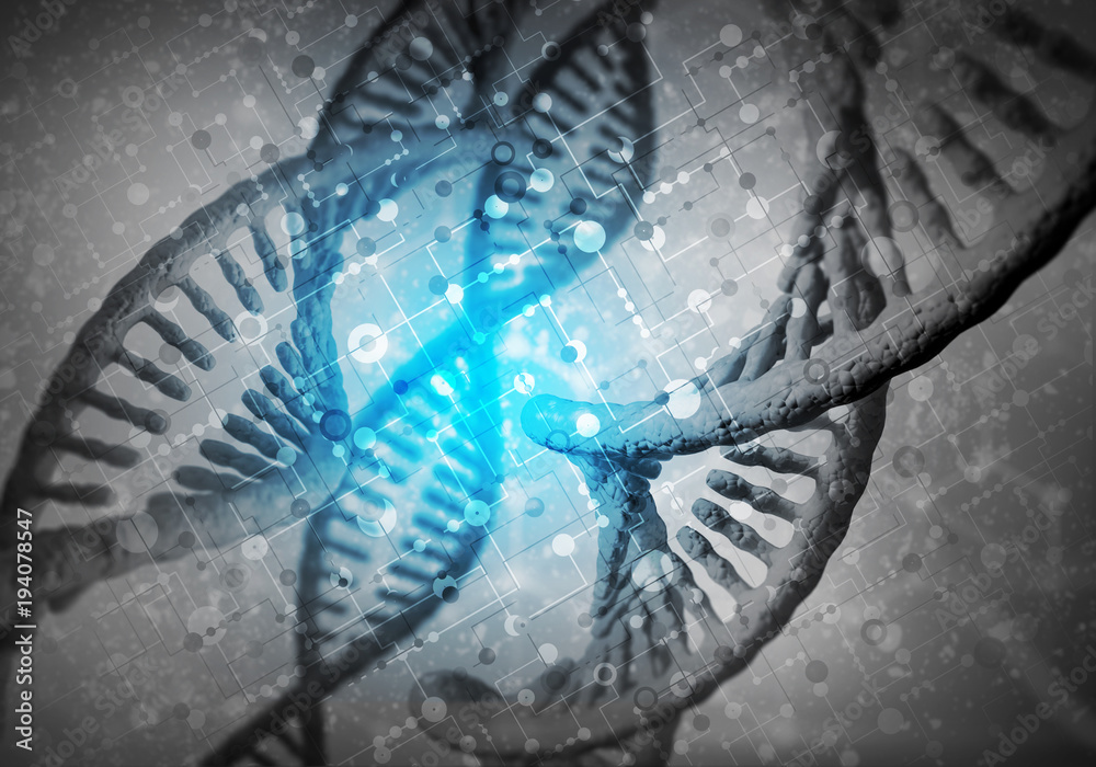 DNA molecules background