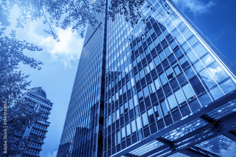 Low angle view of skyscrapers