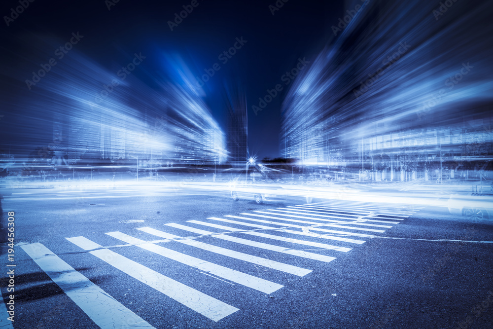 上海城市道路夜景