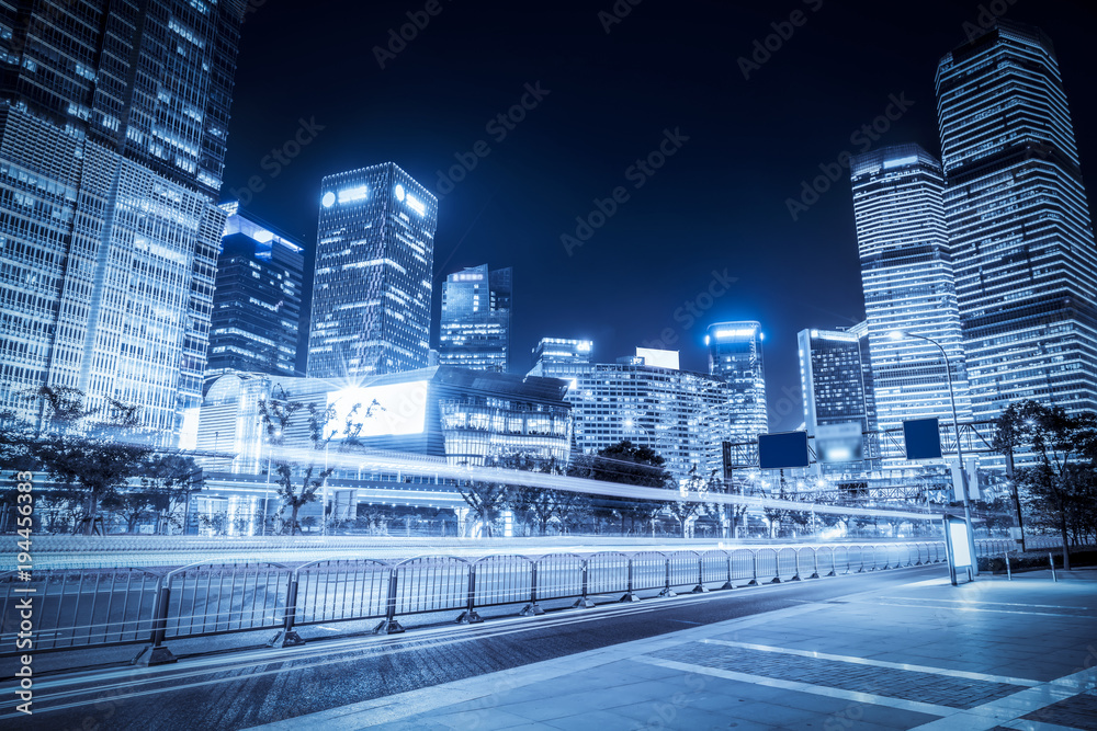 上海城市道路夜景