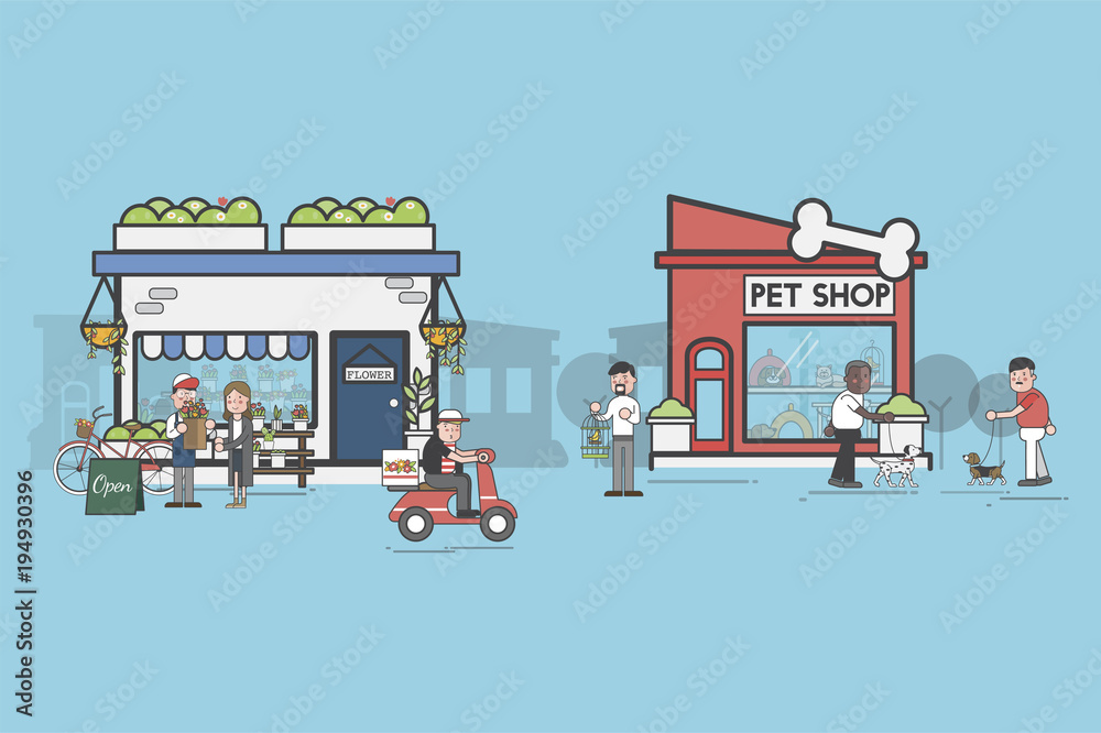 Illustration of small business