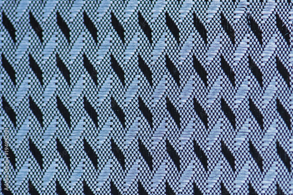 Blue fabric closeup