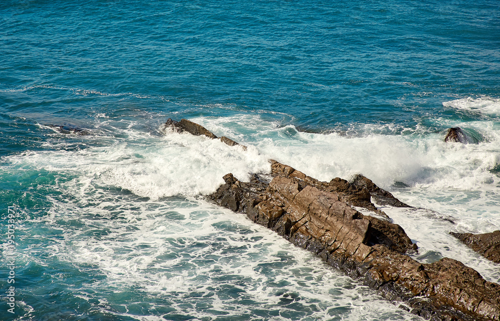 waves of Atlantic ocean