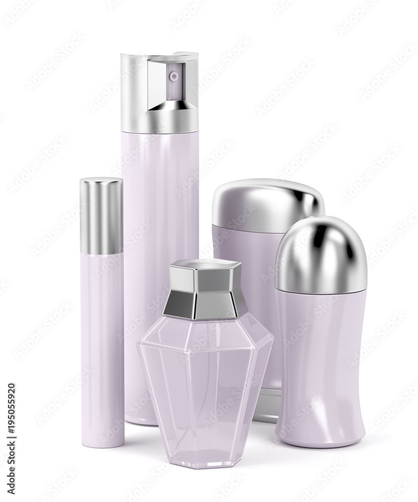 Set of female cosmetic products