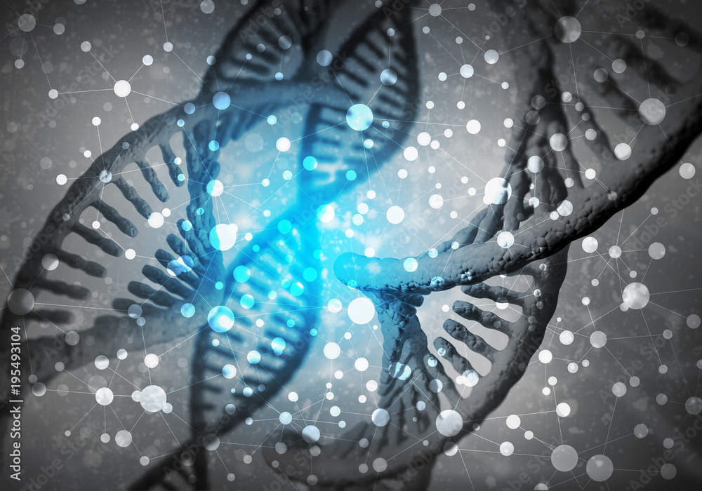 DNA molecules background