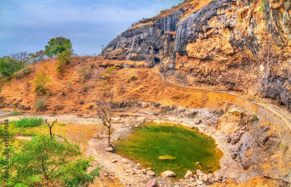 Sita Ki Nahani lake at Ellora Caves. India